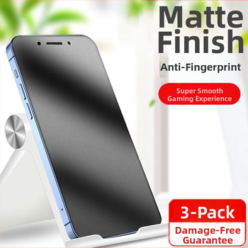 Ochranný štít obrazovky z tvrdeného skla pre iPhone – matný povrch, predný film, ochrana očí