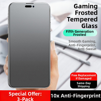 Ochranný štít obrazovky z tvrdeného skla pre iPhone – matný povrch, predný film, ochrana očí