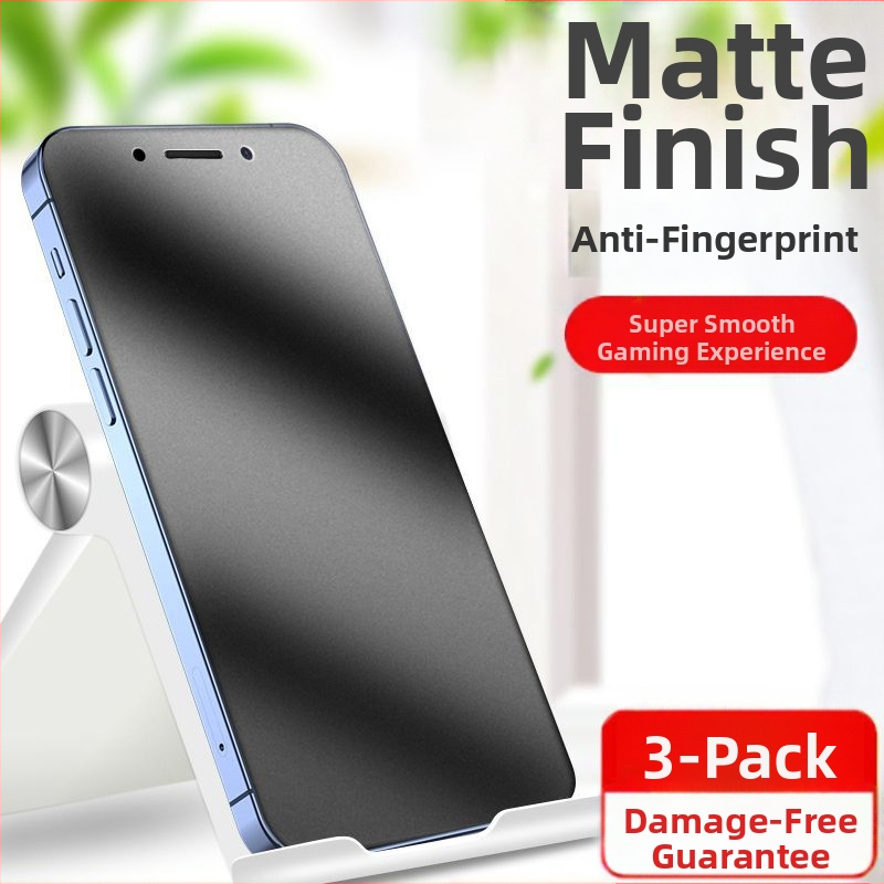 Ochranný štít obrazovky z tvrdeného skla pre iPhone – matný povrch, predný film, ochrana očí