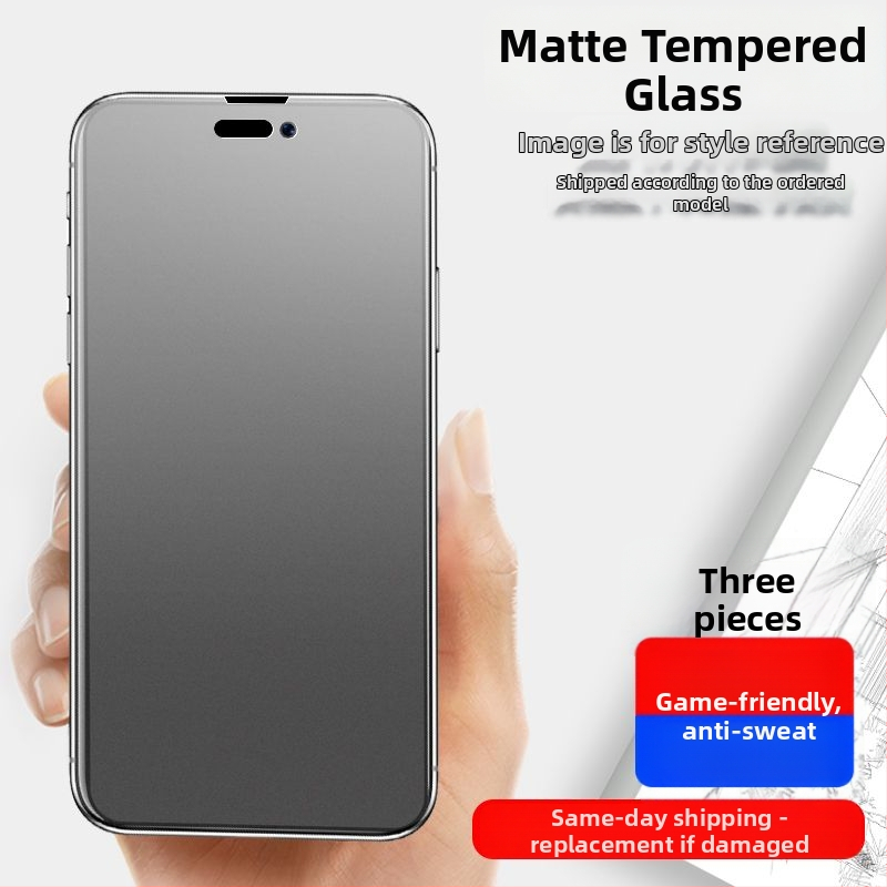 Ochranný štít obrazovky z tvrdeného skla pre iPhone – matný povrch, predný film, ochrana očí