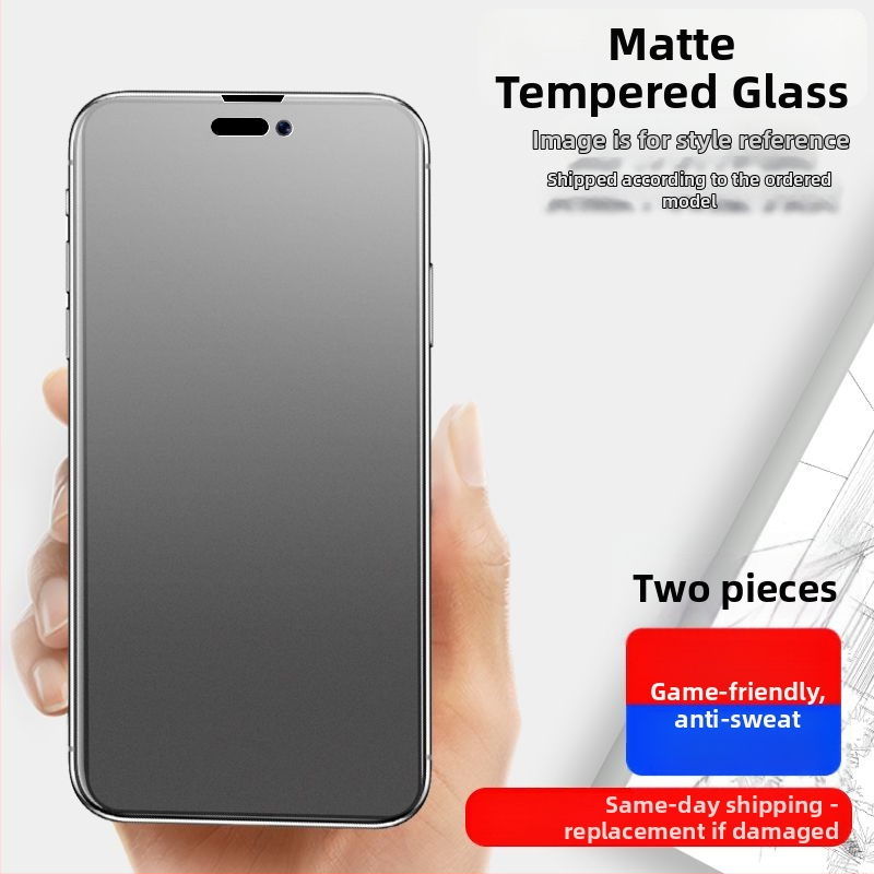 Ochranný štít obrazovky z tvrdeného skla pre iPhone – matný povrch, predný film, ochrana očí