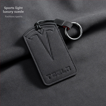 Pouzdro na kľúčovú kartu Tesla pre Model 3 a Model Y, Suede materiál, Retro štýl, Nancheng