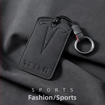 Pouzdro na kľúčovú kartu Tesla pre Model 3 a Model Y, Suede materiál, Retro štýl, Nancheng