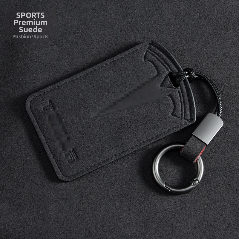 Pouzdro na kľúčovú kartu Tesla pre Model 3 a Model Y, Suede materiál, Retro štýl, Nancheng