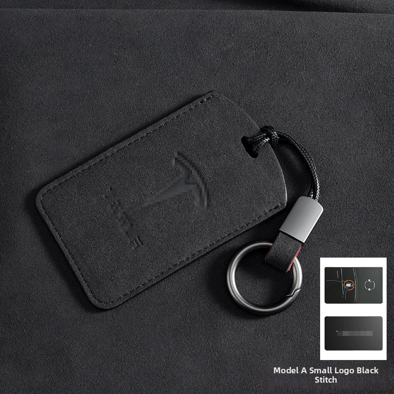 Pouzdro na kľúčovú kartu Tesla pre Model 3 a Model Y, Suede materiál, Retro štýl, Nancheng