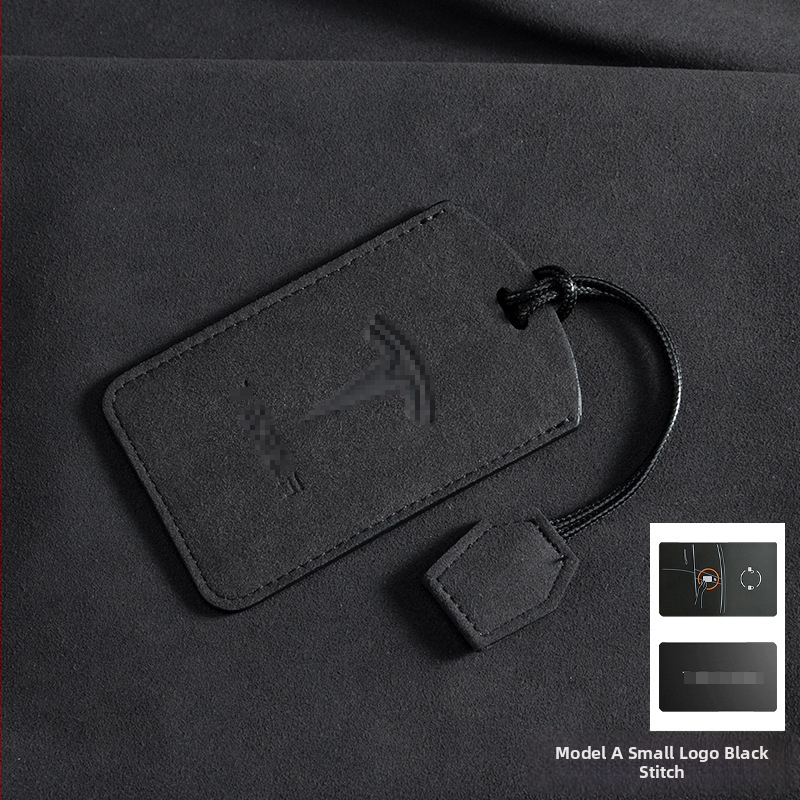 Pouzdro na kľúčovú kartu Tesla pre Model 3 a Model Y, Suede materiál, Retro štýl, Nancheng