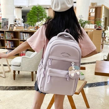 Unisex twill ruksak, kapacitet 20-35L, kompatibilan s 15-inčnim prijenosnim računalom