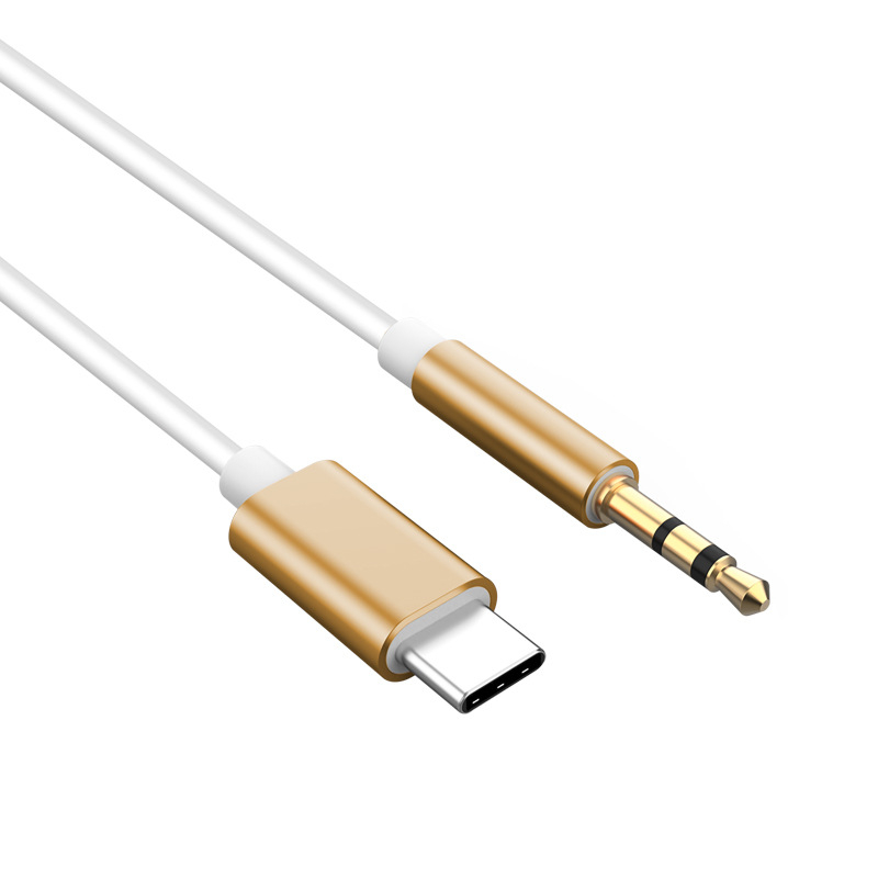 Type-C na 3,5 mm audio kabel - Baitong jbc-007, bakreni vodnik, jezgro od aluminijske legure, kompatibilan s digitalnim uređajima
