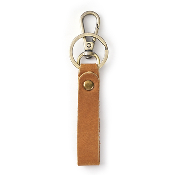 Taštička na kľúče z pravej kože, prvá vrstva hovädzej kože, retro štýl