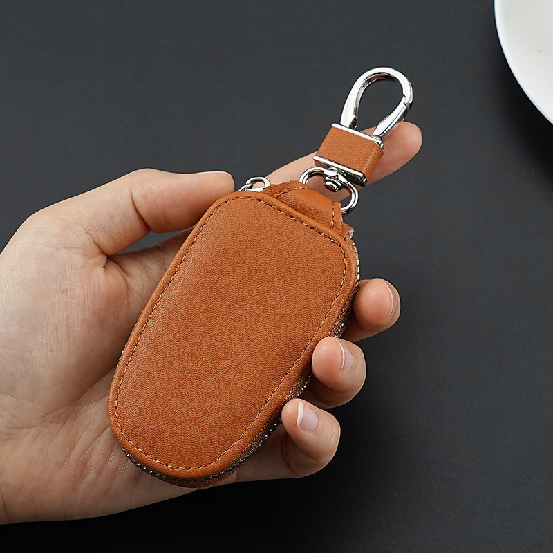 Taška na kľúče z PU kože, jednobarevná, obchodný štýl elit, značka shenmeisi