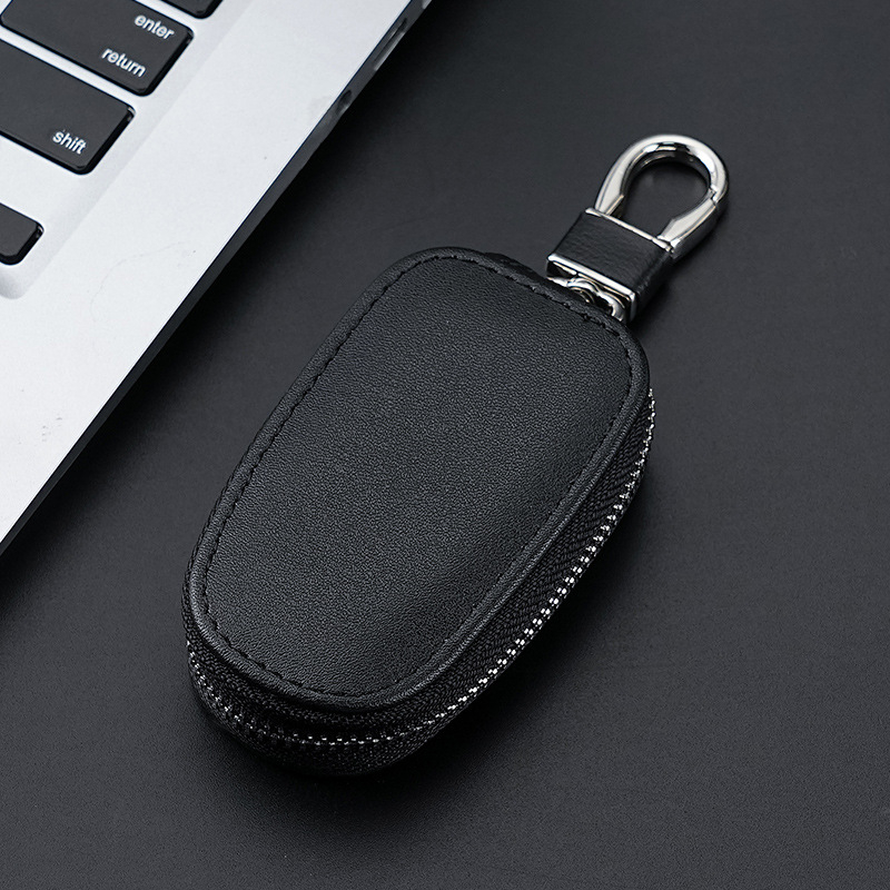 Taška na kľúče z PU kože, jednobarevná, obchodný štýl elit, značka shenmeisi