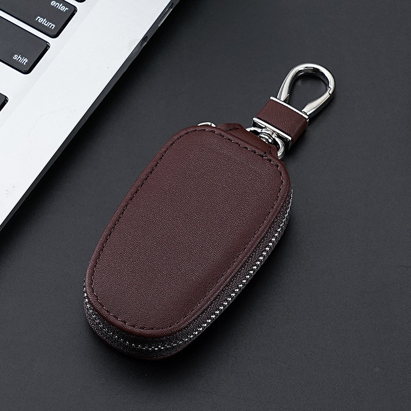 Taška na kľúče z PU kože, jednobarevná, obchodný štýl elit, značka shenmeisi