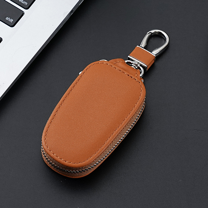 Taška na kľúče z PU kože, jednobarevná, obchodný štýl elit, značka shenmeisi