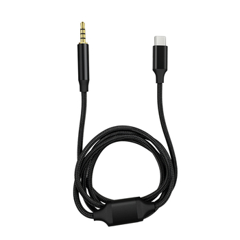 Digital Fox zvukový záznamový kábel, dvojhlavý, 3,5 mm samčie–samčie a USB Type-C obojsmerný konektor