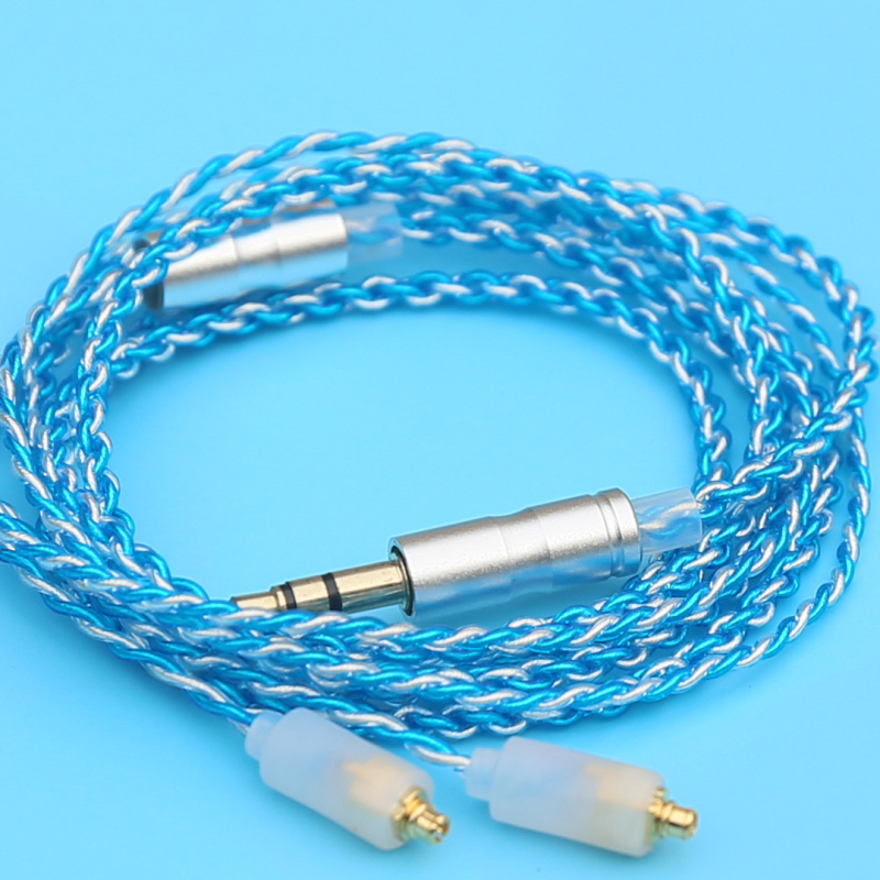 Audio kabel, model 006, Guan He — jezgro bakrenog vodiča s postavljenim srebrnim premazom, vodiči od bakra bez kisika, srebrni premaz