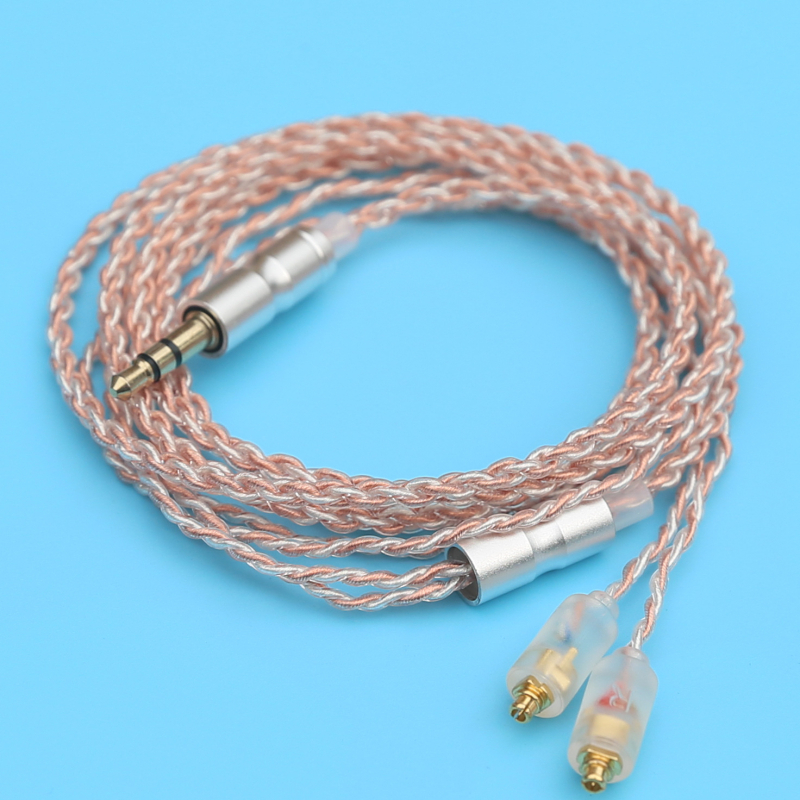 Audio kabel, model 006, Guan He — jezgro bakrenog vodiča s postavljenim srebrnim premazom, vodiči od bakra bez kisika, srebrni premaz