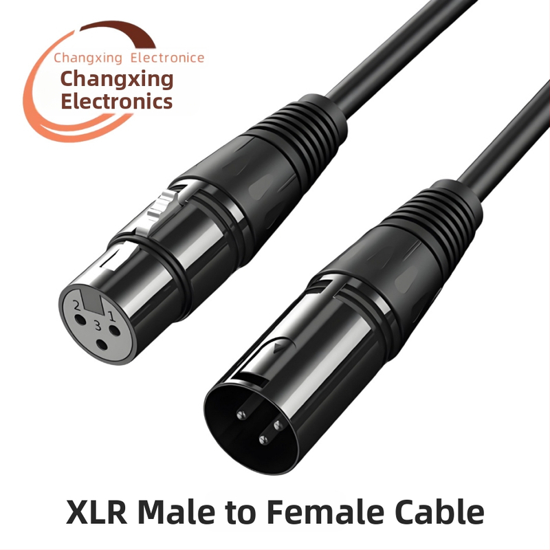 REXLIS KMF-6228 XLR audio kábel, mužský–ženský, 3-jadro, meď vodiče, niklovaný plášť, dĺžka 30 m