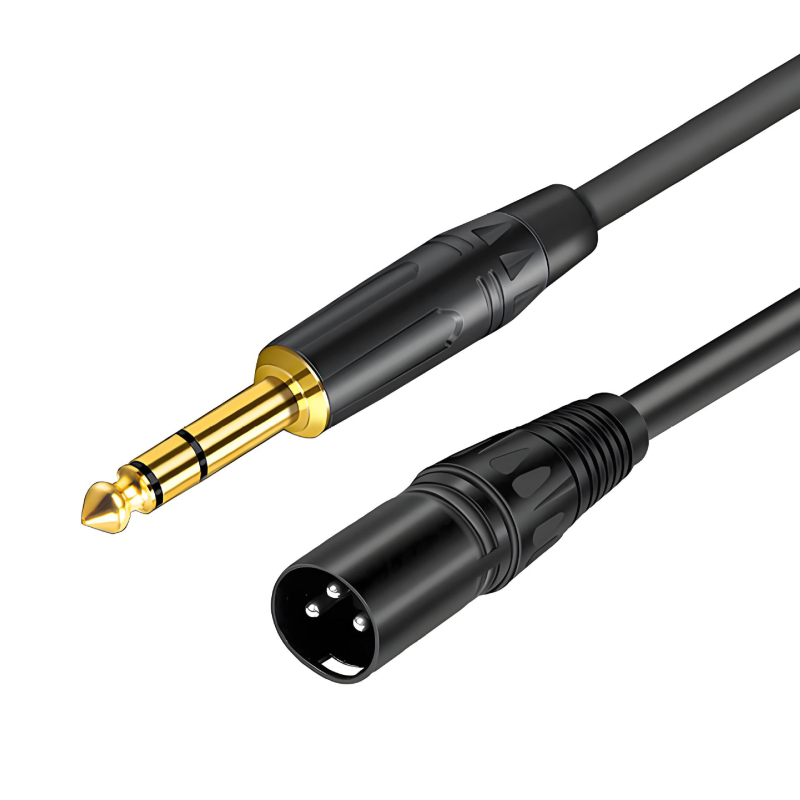 REXLIS KMF-6228 XLR audio kábel, mužský–ženský, 3-jadro, meď vodiče, niklovaný plášť, dĺžka 30 m