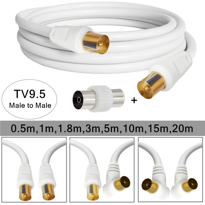 Koaksialinis signalo kabelis skaitmeniniam Set-Top Box, dengti jungtys, varinis branduolys