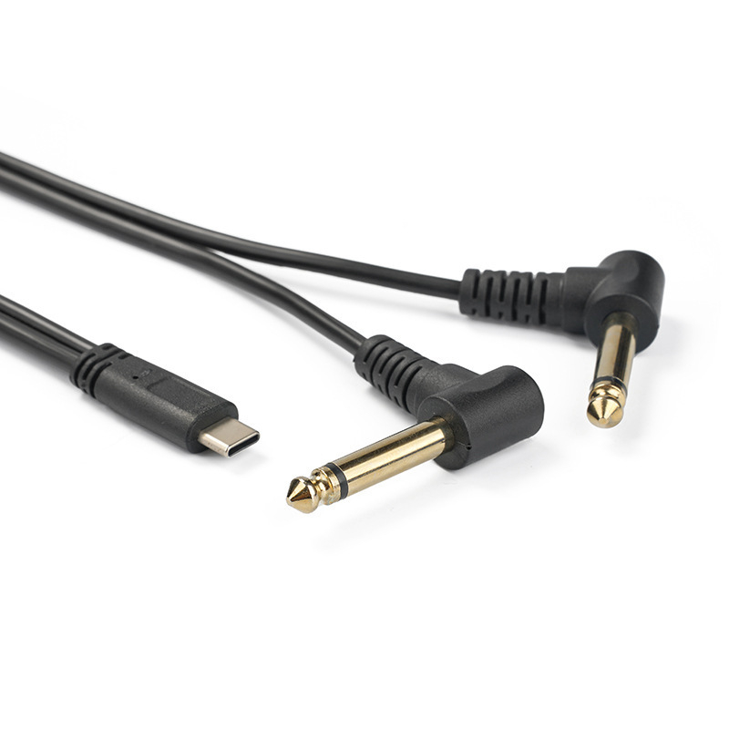 Audio kabel Type-C na 6,35 mm, zlatno-platinasti konektori, jezgro od čistog bakra, bakreni vodiči bez oksidacije