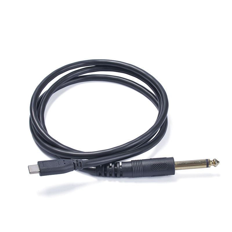 Audio kabel Type-C na 6,35 mm, zlatno-platinasti konektori, jezgro od čistog bakra, bakreni vodiči bez oksidacije