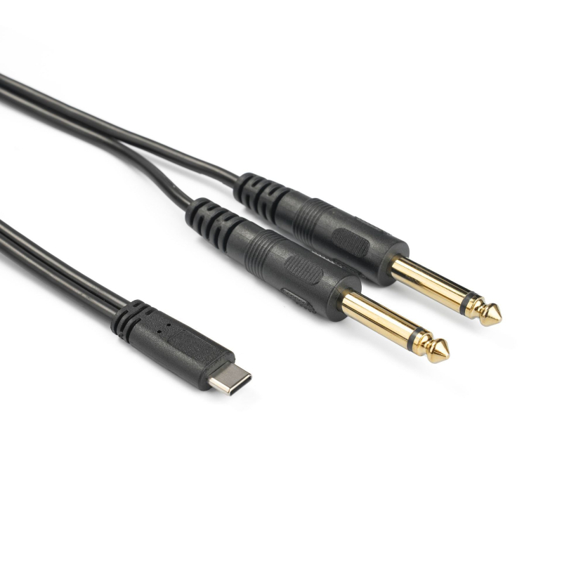 Audio kabel Type-C na 6,35 mm, zlatno-platinasti konektori, jezgro od čistog bakra, bakreni vodiči bez oksidacije