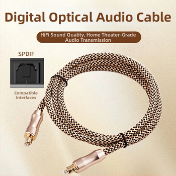 Sheng Kaixing Zlatno obloženi optički audio kabel za optičku audio opremu