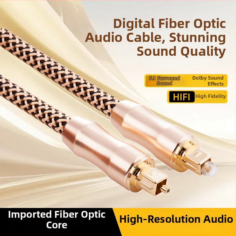 Sheng Kaixing Zlatno obloženi optički audio kabel za optičku audio opremu