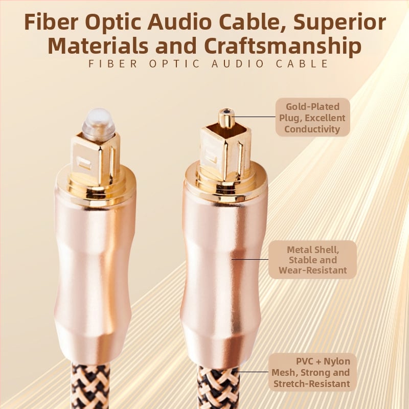 Sheng Kaixing Zlatno obloženi optički audio kabel za optičku audio opremu