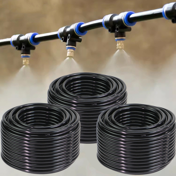 PE σωληνώσεις άρδευσης στάγδην — εύκολη εγκατάσταση, αντοχή στη διάβρωση, μακρά ζωή; ακροφύσιο ατμοποίησης με γρήγορη είσοδο σωλήνα και ρυθμιζόμενη διεπαφή (Υλικό: PE; Τύπος: Σύστημα άρδευσης στάγδην)