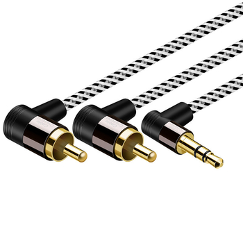 Lotus audio kabel 3,5 mm na 2 RCA, muški–muški, za PC, zvučnike i pojačalo