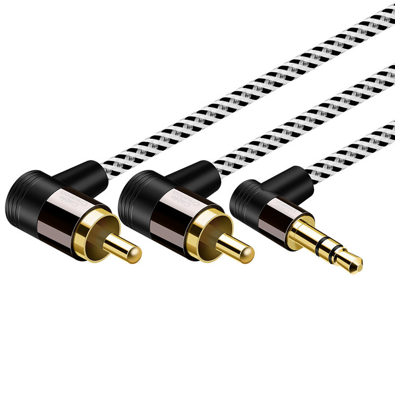 Lotus audio kabel 3,5 mm na 2 RCA, muški–muški, za PC, zvučnike i pojačalo