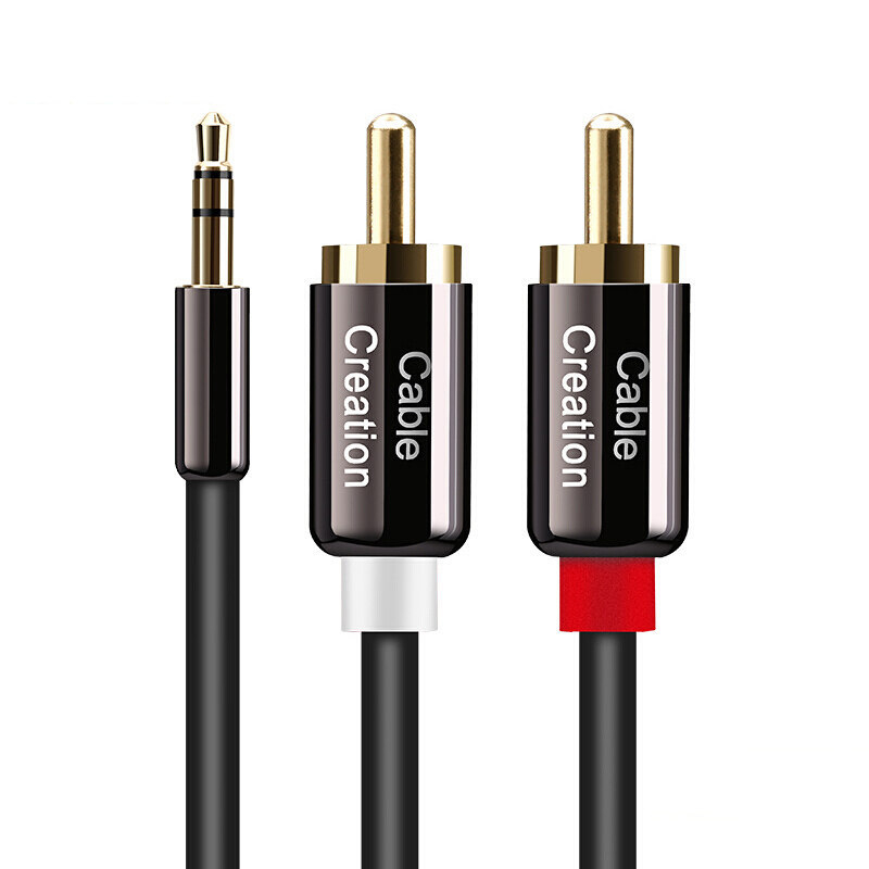 Lotus audio kabel 3,5 mm na 2 RCA, muški–muški, za PC, zvučnike i pojačalo