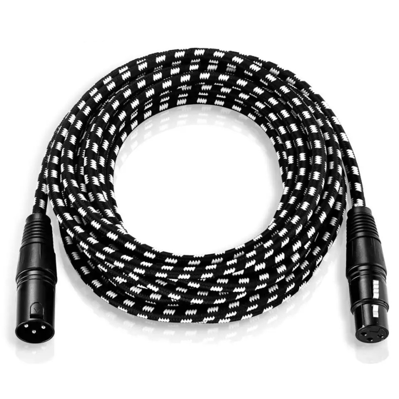 XLR kabel za mikrofon, pleteni štit, bakar bez kisika, muški–ženski priključak, ROHS certificiran, za računalne periferije