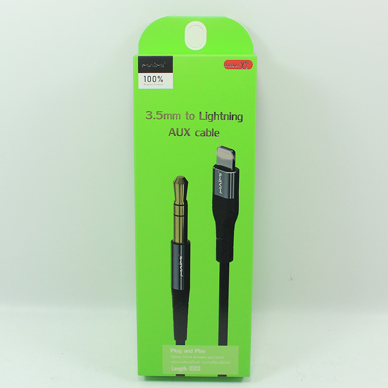 Kabel za auto audio za iPhone, AUX kabel, Type-C i 3.5 mm adapter, bakreni vodič s PET jezgrom