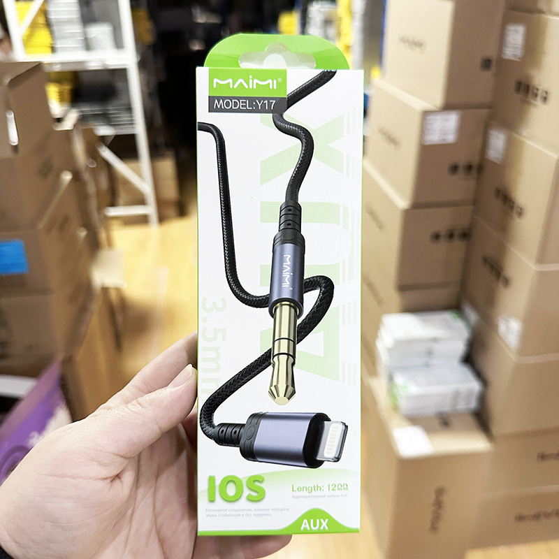 Kabel za auto audio za iPhone, AUX kabel, Type-C i 3.5 mm adapter, bakreni vodič s PET jezgrom