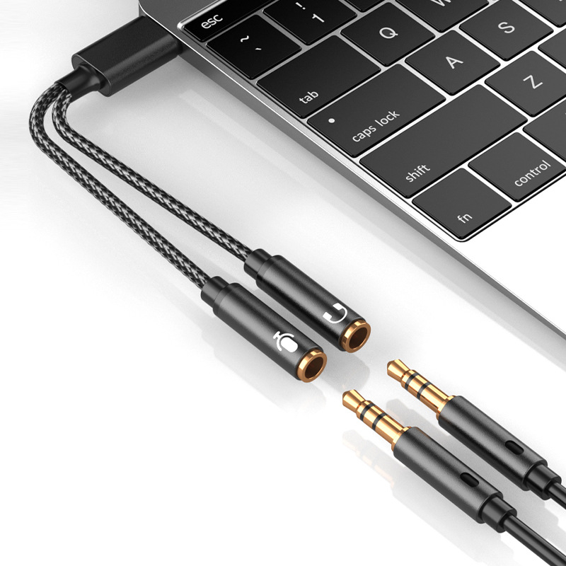 USB zvučna kartica s 3,5 mm adapterom za desktop i laptop – RXIX luoliang; zlatno premazivanje; jezgro: čista bakrena žica; težina 16 g (jezgro: čista bakrena žica)