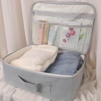 Τσάντα αποθήκευσης ταξιδιού σε κυβικό σχήμα, αδιάβροχο ύφασμα Oxford, με σχέδιο καρτούν, πολυχρηστικός οργανωτής για ρούχα, είδη περιποίησης και βρώμικα ρούχα