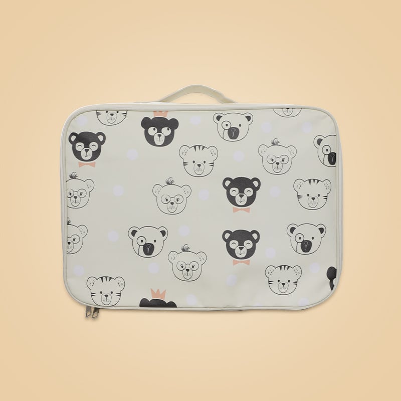 Τσάντα αποθήκευσης ταξιδιού σε κυβικό σχήμα, αδιάβροχο ύφασμα Oxford, με σχέδιο καρτούν, πολυχρηστικός οργανωτής για ρούχα, είδη περιποίησης και βρώμικα ρούχα