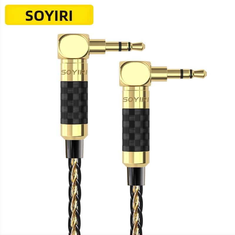 SOYIRI AUX kabel 3.5mm muški-muški za računala i auto audio, model YS-X21, zlatno premazivanje, jezgro bakra prevučeno srebrom, bakar bez kisika, ROHS potvrda