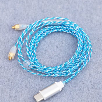 Type-C kabel za slušalice s MMCX konektorom, Android kompatibilan, ALC5686 čip nadogradnja, bakrena jezgra prekrivena srebrnim slojem, oksid bez
