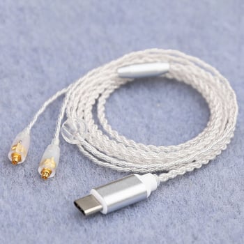 Type-C kabel za slušalice s MMCX konektorom, Android kompatibilan, ALC5686 čip nadogradnja, bakrena jezgra prekrivena srebrnim slojem, oksid bez