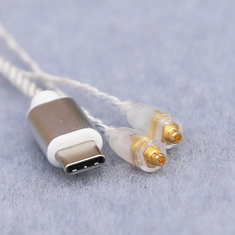Type-C kabel za slušalice s MMCX konektorom, Android kompatibilan, ALC5686 čip nadogradnja, bakrena jezgra prekrivena srebrnim slojem, oksid bez