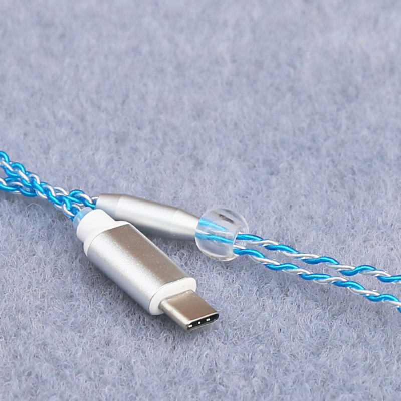 Type-C kabel za slušalice s MMCX konektorom, Android kompatibilan, ALC5686 čip nadogradnja, bakrena jezgra prekrivena srebrnim slojem, oksid bez