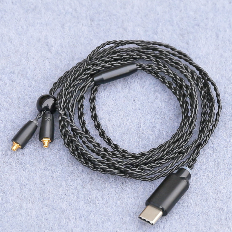 Type-C kabel za slušalice s MMCX konektorom, Android kompatibilan, ALC5686 čip nadogradnja, bakrena jezgra prekrivena srebrnim slojem, oksid bez