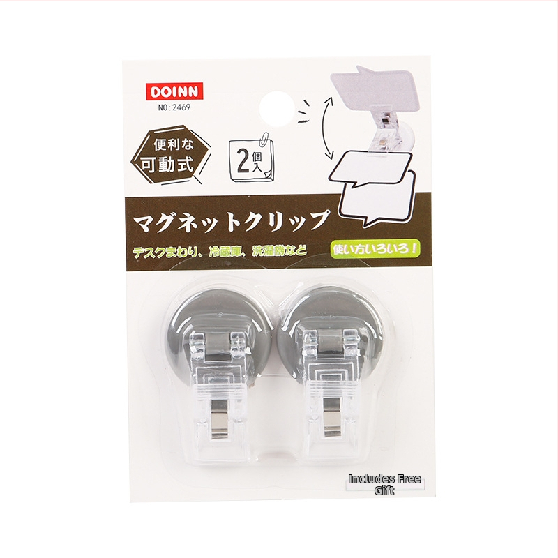 DOINN Magnētiskais piezīmju turētājs japāņu stilā – biroja galds, materiāls: magnētiskais plastiks, modelis 2469/2454, piemērots universālajiem dokumentiem