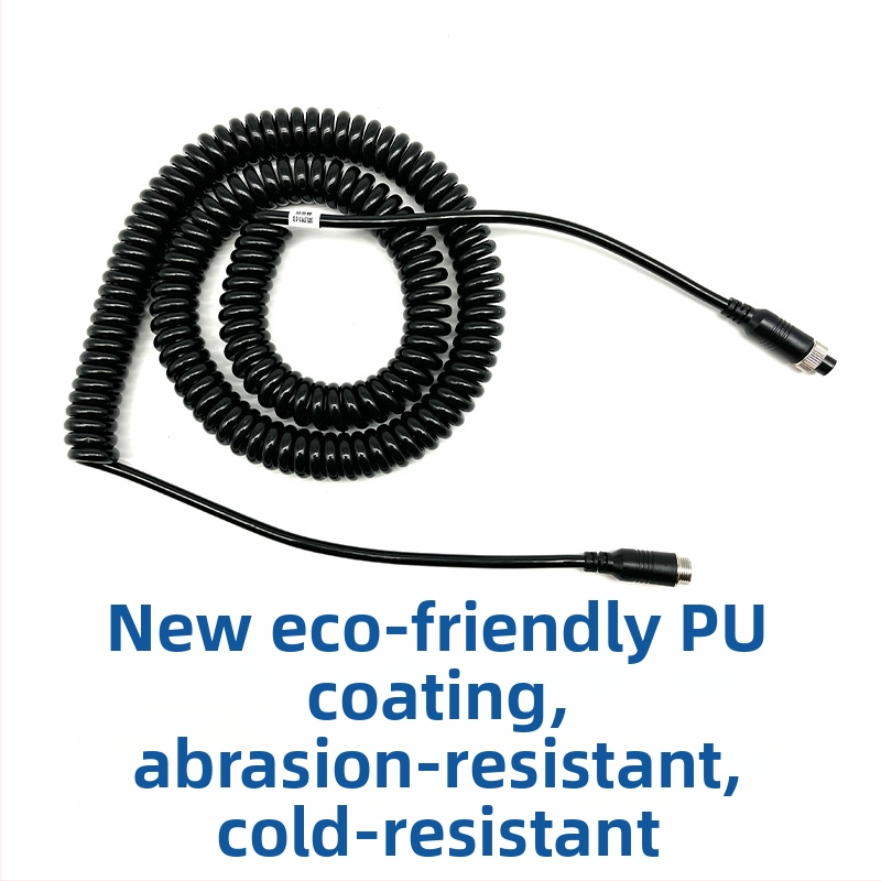 Hengyou kábel pre spätnú kameru nákladného auta s PU plášťom, ROHS certifikát, pre zvuk a video