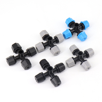 Xiuning Garden POM Mikropostrekovacia tryska, Štvorkrátová krížovo-atomizačná, pre záhradné zavlažovanie a chladenie skleníka