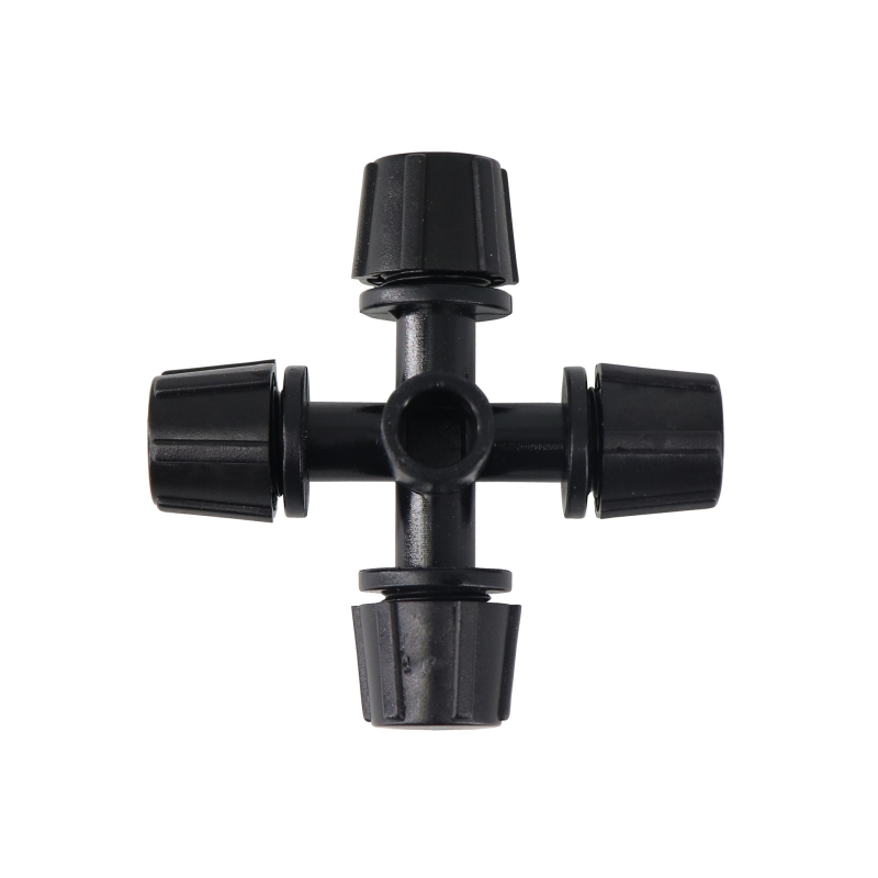 Xiuning Garden POM Mikropostrekovacia tryska, Štvorkrátová krížovo-atomizačná, pre záhradné zavlažovanie a chladenie skleníka