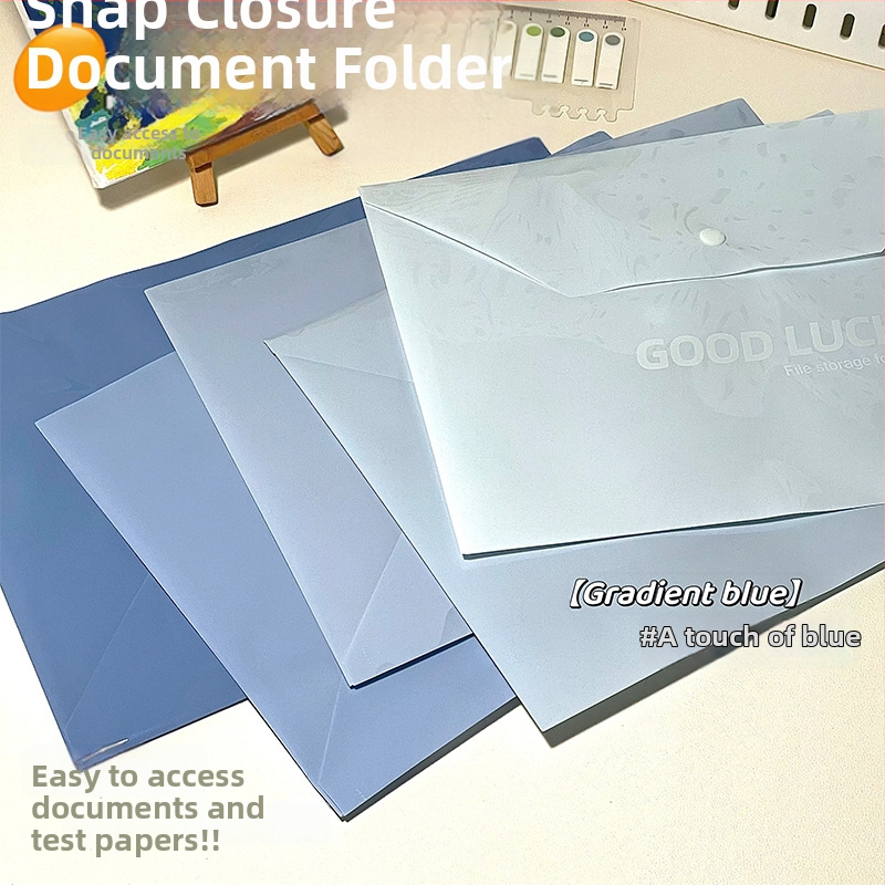 Snaps dokumentu kabatiņa A4, plastmasa, biezums 0,5 cm, 1 lappuses ietilpība, pielāgošana pieejama, ar drukātu logotipu